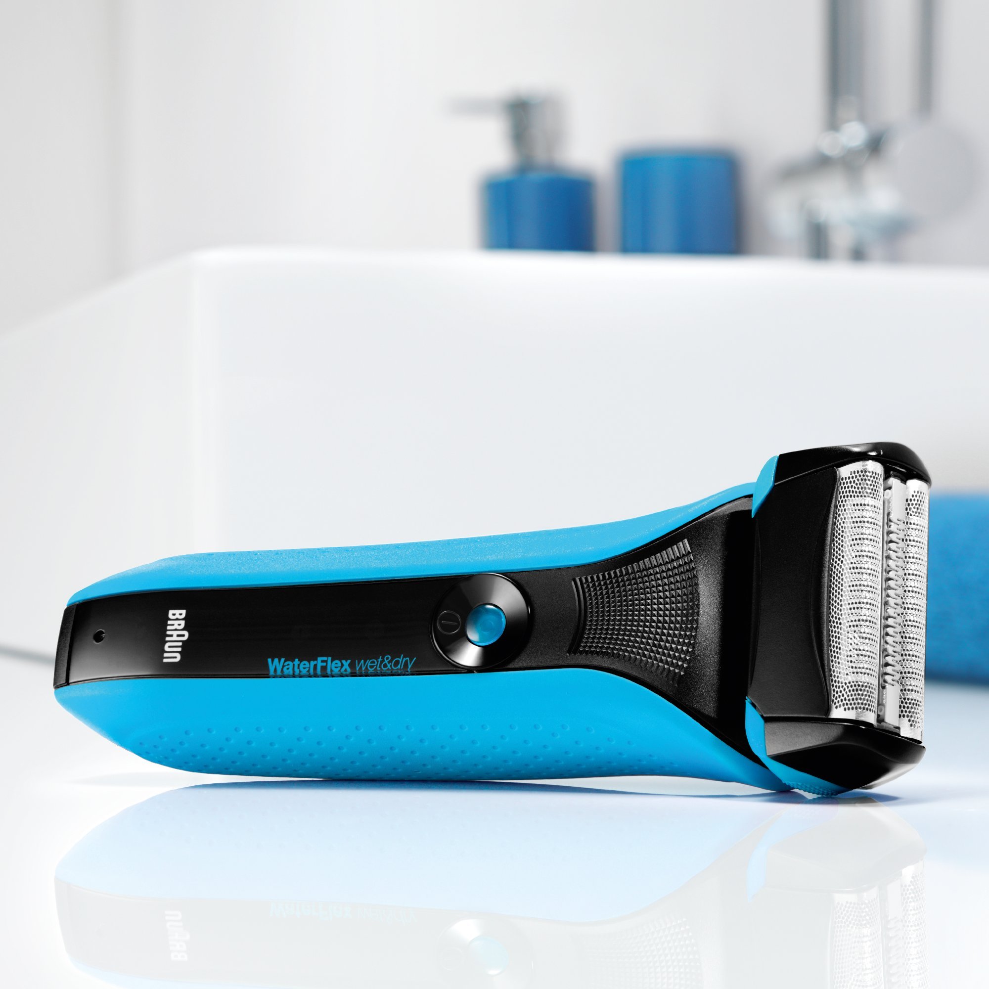 脱毛・除毛 BRAUN Series 5 Waterflex WF2s-blue Braun WaterFlex WF2s Wet&Dry Electric Shaver for Men
